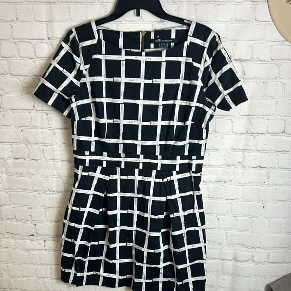 Black and White Checkered Dress